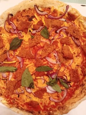 Vegan Bolognese at Pizza Oscar in Vienna