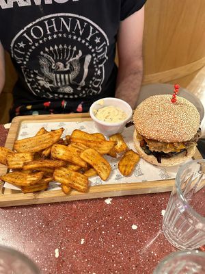 Veggie burger at Hors Categorie in Girona