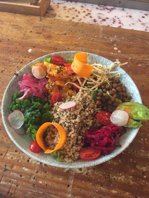 Buddha Bowl (asked for without egg)  at Hors Categorie in Girona