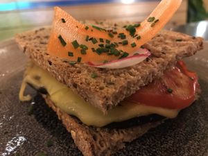 Vegan sandwich  at Hors Categorie in Girona