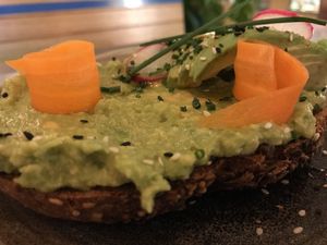 Avocado toast  at Hors Categorie in Girona