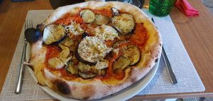 Vegan pizza at Bistro Bukarica in Krk