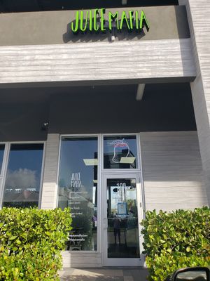 In a little center off main street at Juice Mafia in Hallandale Beach