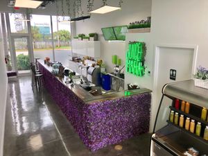 The interior of the store. so colorful and welcoming! at Juice Mafia in Hallandale Beach