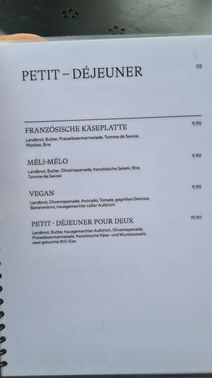 Menu 3 at Madame Tartine in Cologne