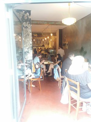 The cafe at Madame Tartine in Cologne