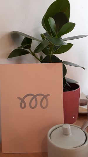 Menu design. at Milkees in Lisbon