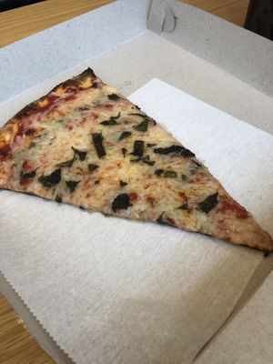 OG Vegan Pizza slice  at Tony Boloney's in Jersey City