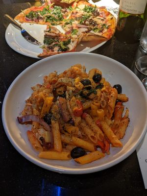 Special vegan pasta bowl made to order at Milano - Harvey's Quay in Limerick