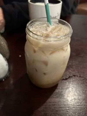 Iced chai tea latte with almond milk   at Toast Coffeehouse in Bay Shore