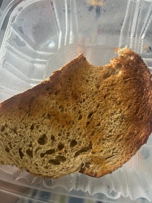 Rye toast with butter 🧈  at Toast Coffeehouse in Bay Shore