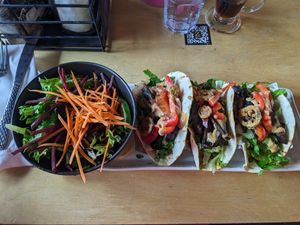 Portobello a tacos at Baltazar in Laval