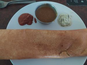Masala dosa at Dosa & Curry in Vancouver