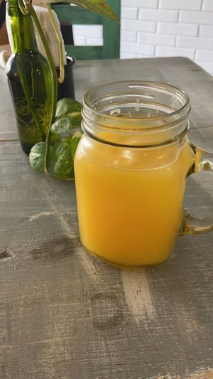 Fresh orange juice  at iXiMeek | Plant Based Project in Bucerias