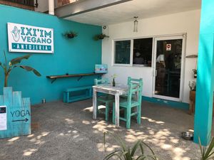 Front Patio at iXiMeek | Plant Based Project in Bucerias