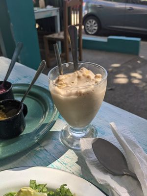 Corn icream - like eggnog at iXiMeek | Plant Based Project in Bucerias