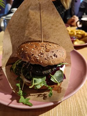 Portobello burger. Super at RoseHip Bistro - Pylimo in Vilnius