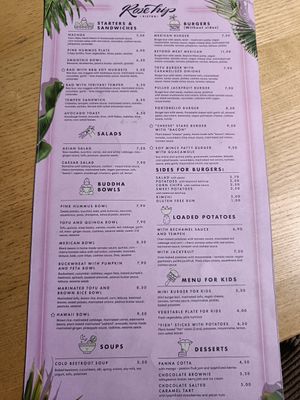 Menu per 27 September 2022 at RoseHip Bistro - Pylimo in Vilnius