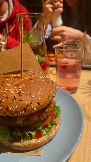 Cheese Stake Burger with Bacon at RoseHip Bistro - Pylimo in Vilnius