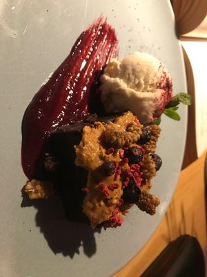 The chocolate brownie  at RoseHip Bistro - Pylimo in Vilnius