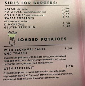 Sides  at RoseHip Bistro - Pylimo in Vilnius