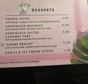 Desserts  at RoseHip Bistro - Pylimo in Vilnius