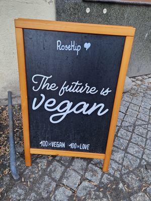 Outside at RoseHip Bistro - Pylimo in Vilnius