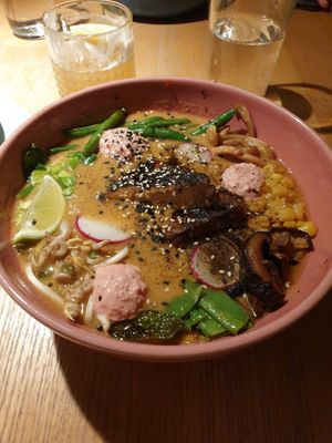 Incredible tofu ramen at RoseHip Bistro - Pylimo in Vilnius