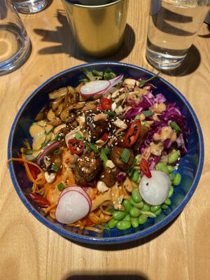 teriyaki tempeh buddha bowl  at RoseHip Bistro - Pylimo in Vilnius