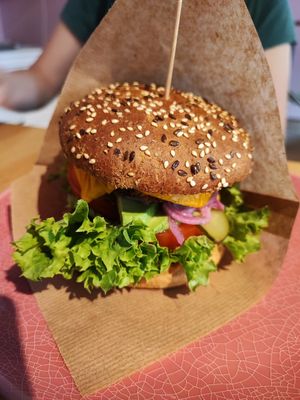 Mexican burger at RoseHip Bistro - Pylimo in Vilnius