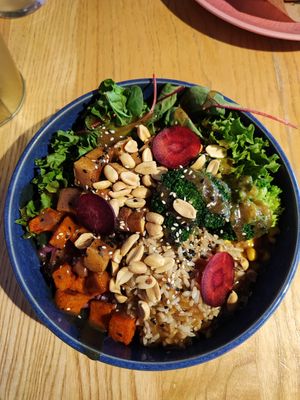 Tofu brown rice at RoseHip Bistro - Pylimo in Vilnius