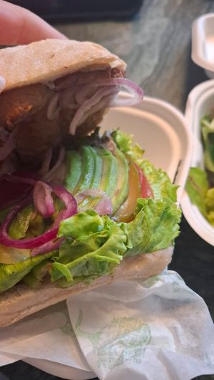 Tampeh Sandwich to go. at RoseHip Bistro - Pylimo in Vilnius