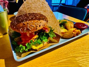 Beyond Meat Burger at RoseHip Bistro - Pylimo in Vilnius