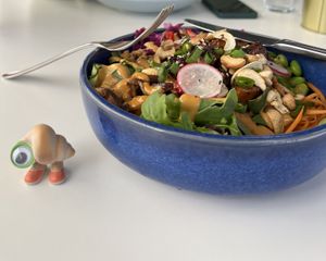 Teriyaki tempeh Buddha bowl   at RoseHip Bistro - Pylimo in Vilnius