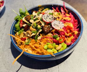 Tempeh bowl  at RoseHip Bistro - Pylimo in Vilnius
