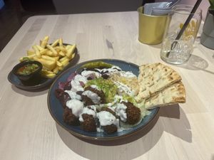 Falafel bowl  at RoseHip Bistro - Pylimo in Vilnius