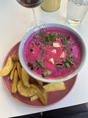 Cold Beetroot Soupp  at RoseHip Bistro - Pylimo in Vilnius