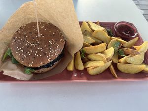 Portobello Burger  at RoseHip Bistro - Pylimo in Vilnius