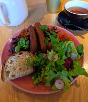 English breakfast. I knew I'd get what I wanted when I saw the ingredients and the dish didn't disappoint. Very good! at RoseHip Bistro - Pylimo in Vilnius