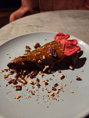 Chocolate tart at RoseHip Bistro - Pylimo in Vilnius