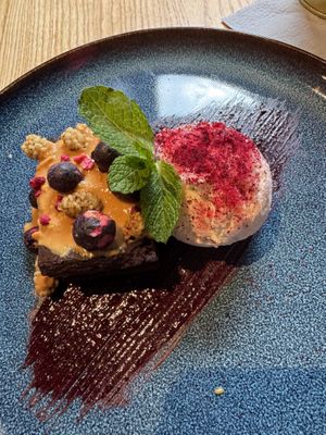 Brownie with Ice Cream  at RoseHip Bistro - Pylimo in Vilnius