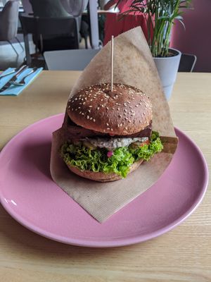 Tofu Burger at RoseHip Bistro - Pylimo in Vilnius