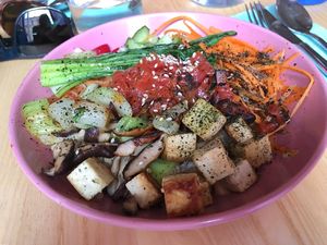 Asian bowl - the photo doesn’t do it justice at RoseHip Bistro - Pylimo in Vilnius