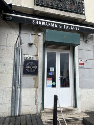 Outside at Lebanese Corner in Lisbon