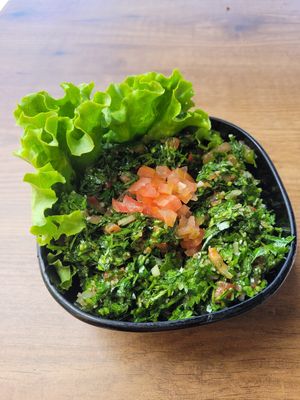 Parsley salad at Lebanese Corner in Lisbon
