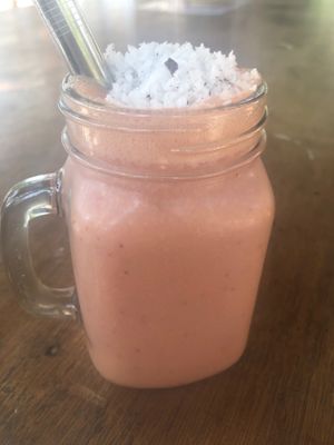 Watermelon & coconut milk shake  at Neverland in Cebu