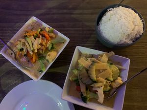 Panang Curry and Red Curry  at Cooma Thai in Cooma
