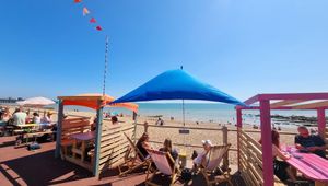 Beach views. at Barista and the Shack in Hastings