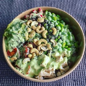 Happy Tofu Bowl (non-vegan dressing) at KALOA Poké in Paderborn