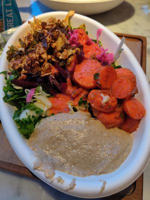 Bowl with Baba and vegetables at Brassica in Shaker Heights